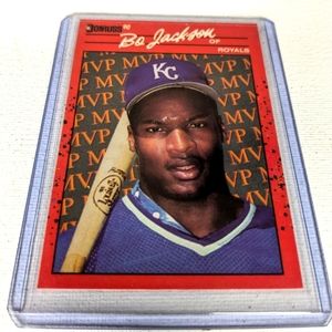 1990 Donruss Bo Jackson triple error card must see!!